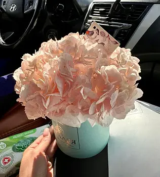 Шляпная коробка "Гортензия"